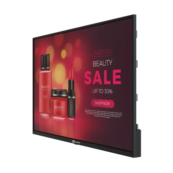 T291095-A E Series 43 Inch Wall Mount Digital Signage Display | Android 9 | 2GB RAM + 16GB ROM | HDMI Input | 350 Nits Brightness | Non-Touch | Indoor Commercial Display