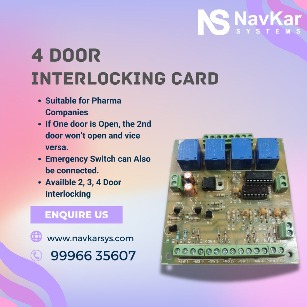 Objektcontroller Interlocking Combo-CN48 4 Door Interlocking Controller 1 Nos with EM Lock 600 Lbs F ...