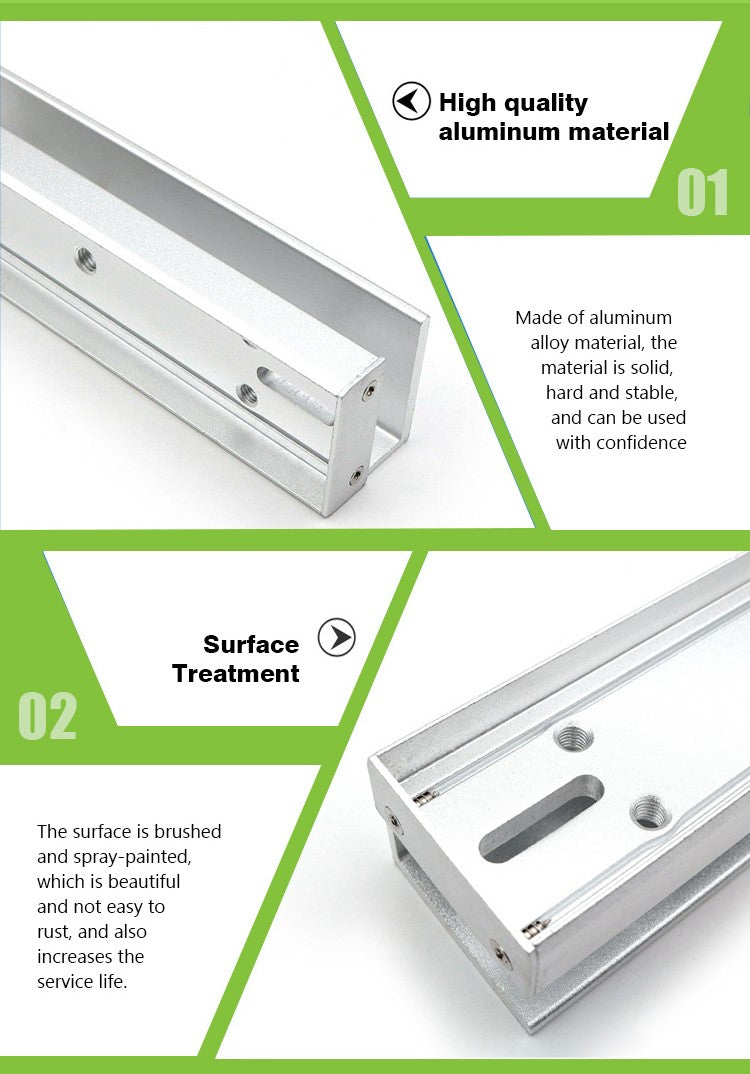 UI Bracket Installation Groove of Armature Plate for 280KG 600Lbs Magnetic Lock