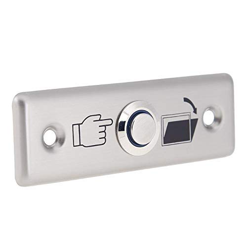 Navkar Systems Stainless Steel Square Switch Button Panel Door Exit Home Push Release for RFID Access Control System