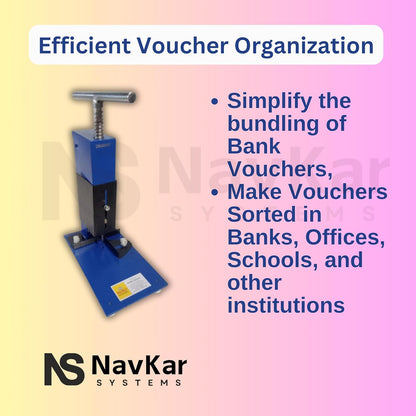 NAVKAR SYSTEMS Voucher Piercing Machine for Banks, Offices, Schools and other Institutions