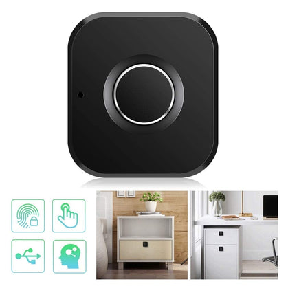 NAVKAR SYSTEMS Fingerprint Lock for Drawer & Cabinet Smart Lock with Emergency USB Power Input for Home, Cabinet, Drawer, Box, Locker