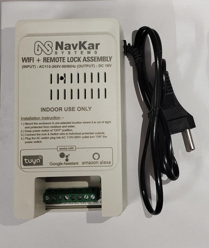 NAVKAR SYSTEMS WiFi Power Supply to Operate Electronic Door Lock by Mobile App from Anywhere