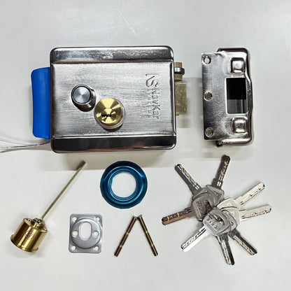 Combo-CN111 Smart Electronic Rim Lock to Operate by Remote (3 Remotes) & Mobile App Using Wifi for Metal Gate, By Tuya Smart Life Mobile App