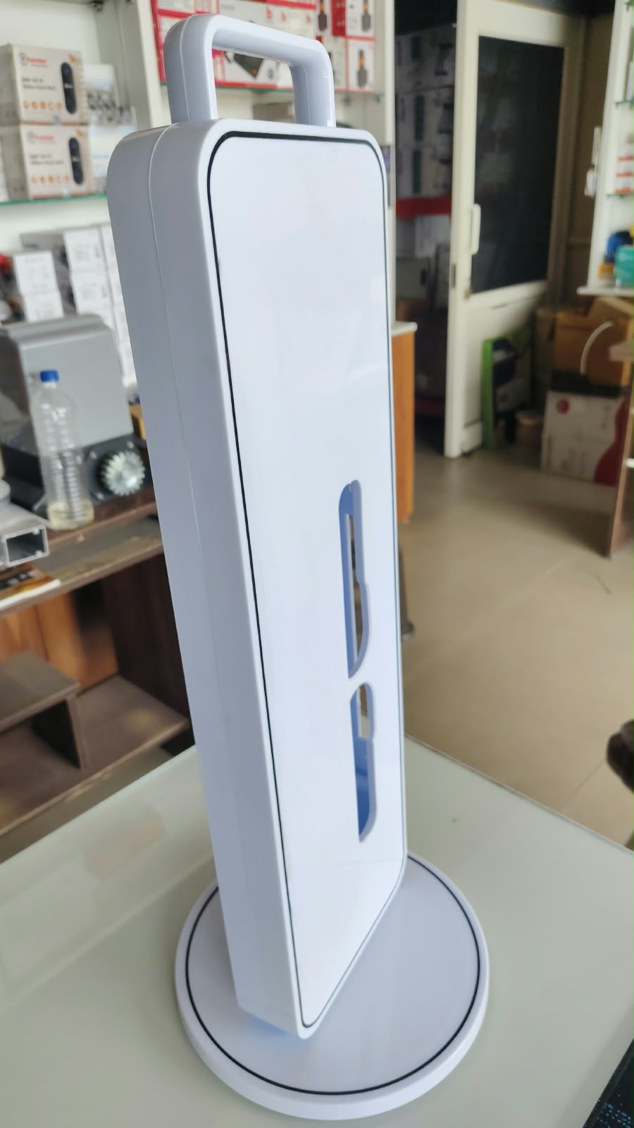Hand rotatable Plastic Demo Stand of Smart Locks