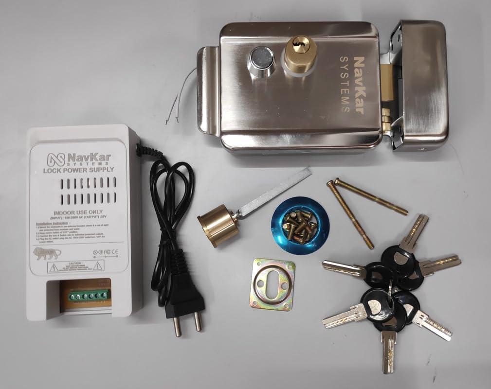 Electronic Rim Lock with Switch Power Supply