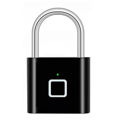 Smart Fingerprint Padlock, Finger Print Unlock Mini Security Key Friendly Kids and Elderly Keyless Lock Quick Anti-Theft