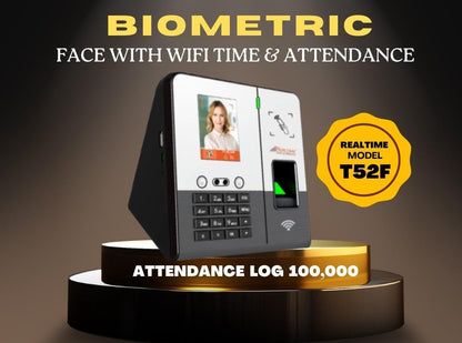 Realtime T52F Biometric Face with WiFi Attendance Machine