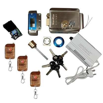Remote Control Electronic Gate Lock with 3 Remotes