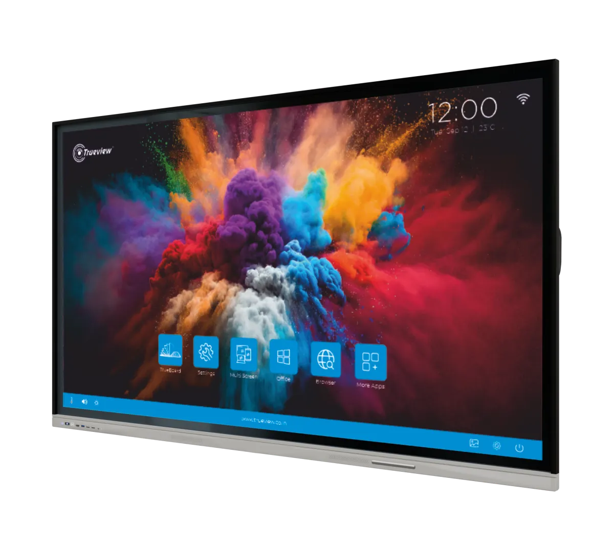 T291194-A 55 Inch All-in-One Interactive Flat Panel Display (IFPD) | 4K UHD | Android 14 | 8GB RAM + 128GB Storage | 20-Point Touch | 400 Nits | Commercial 24x7 Panel | Zero Bonding | Wall Mount Included | 3-Year Onsite Warranty