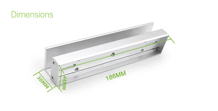 UI Bracket Installation Groove of Armature Plate for 280KG 600Lbs Magnetic Lock