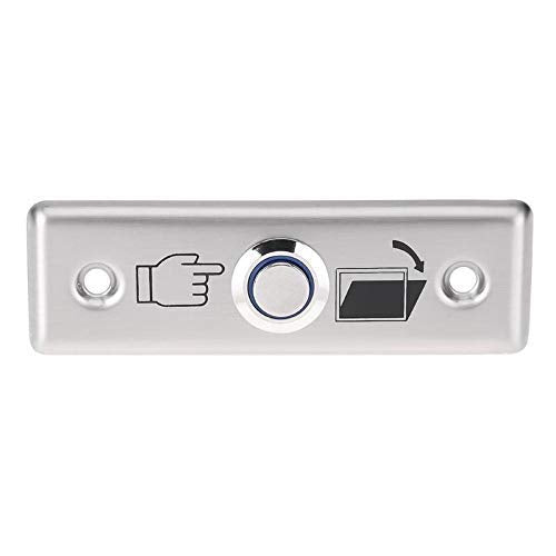 Navkar Systems Stainless Steel Square Switch Button Panel Door Exit Home Push Release for RFID Access Control System