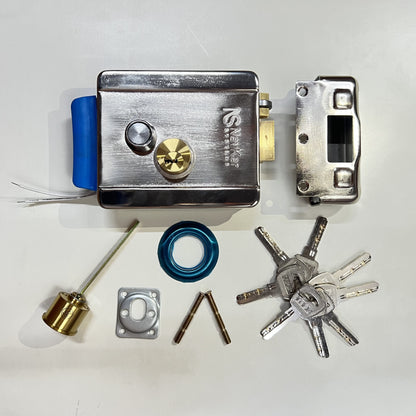 Combo-CN111 Smart Electronic Rim Lock to Operate by Remote (3 Remotes) & Mobile App Using Wifi for Metal Gate, By Tuya Smart Life Mobile App