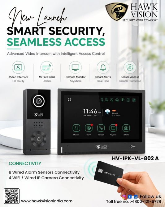 Hawkvision HV-IPK-VL802A Smart Video Door Phone