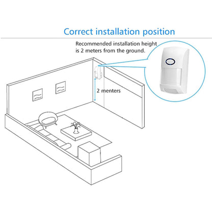 Navkar Systems PIPE-10 PET Immune PIR Motion Sensor Wireless 433 MHZ