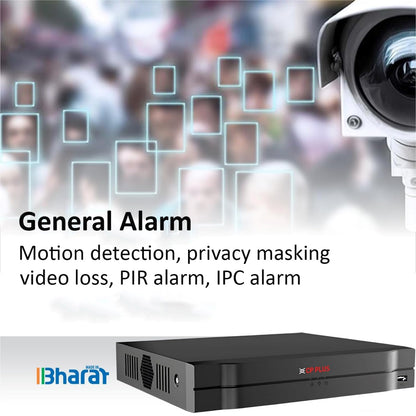 CP Plus 8Ch. Network Video Recorder, Instastream/H.265/Smart H.264+ Compression, Up to 8MP Resolution, Support 1 SATA HDDs up to 8TB Each, 2 USB Ports, Motion Detection [CP-UNR-108F1]