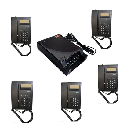 Combo-CN134 CCL 105 Epabx with Beetel C51 Caller id Phones 5 nos