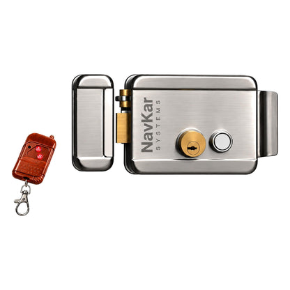 Remote Electric Rim Lock Kit with Receiver and 2 Remotes