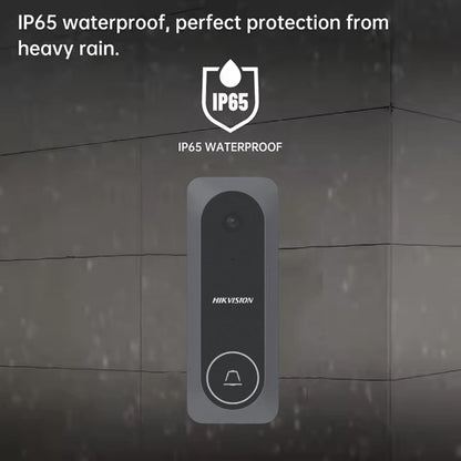 HIKVISION DS-KIS205T Wired Video Door Phone Kit | 7-Inch Indoor Monitor | HD Outdoor Doorbell Camera | Built-in Mic & Speaker | Noise Reduction | Night Vision | One-Touch Unlock Function