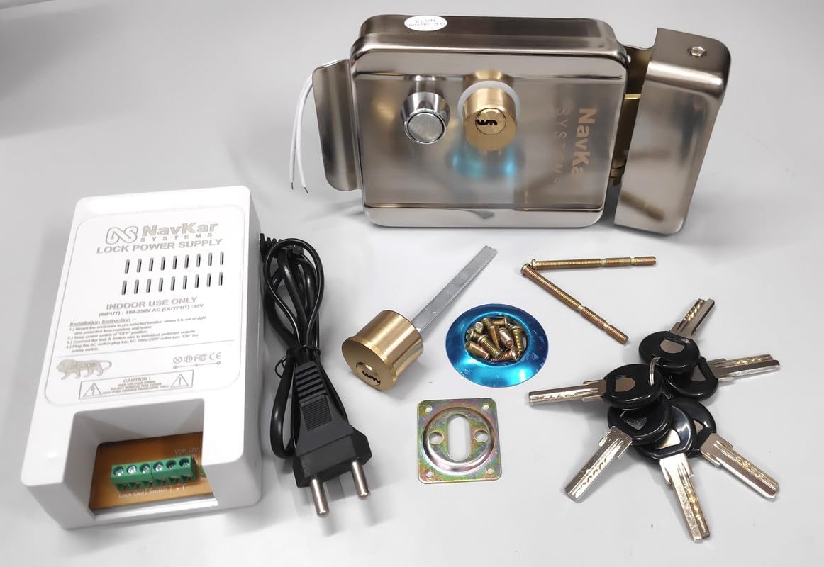 Electronic Rim Lock with Switch Power Supply
