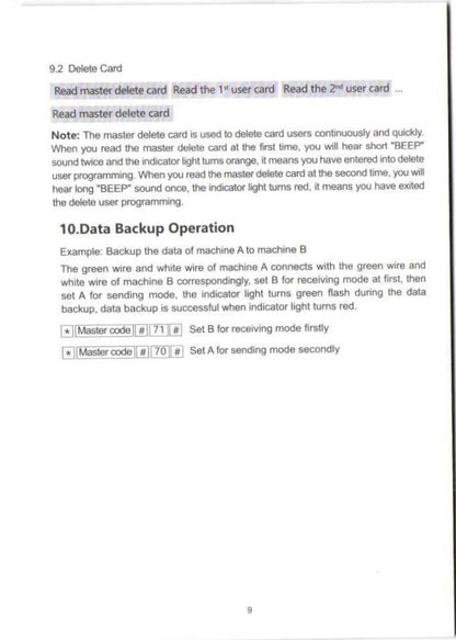 JS-32 RFID Pin Reader with 2000 User and exit Reader Support