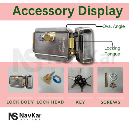 Electronic Lock with VDP Power Supply to Operate from VDP (VDP NOT Included)