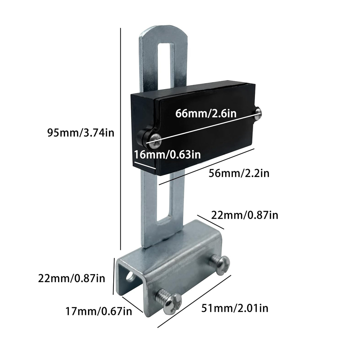2 Pack Magnetic Limit Switch for Sliding Gate Opener with Mounting Brackets