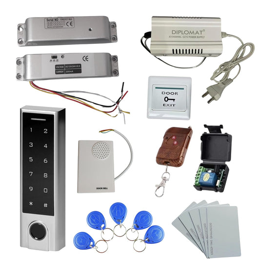 Combo-CN17 Weatherproof Biometric Card Access Control with Surface Mount Bolt Lock