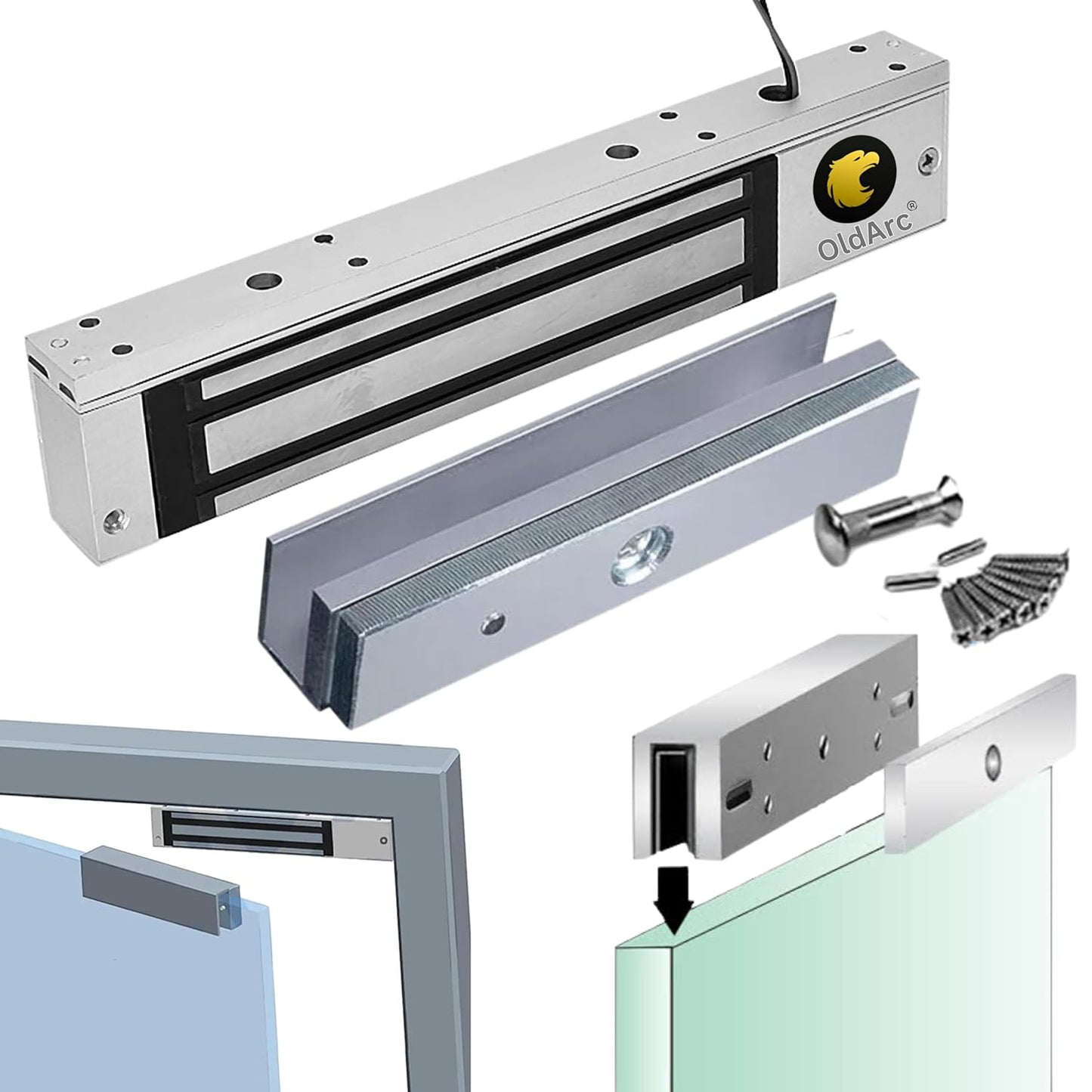 U Bracket for EM Lock (Electromagnet) 600 Lbs (EM Lock not included)