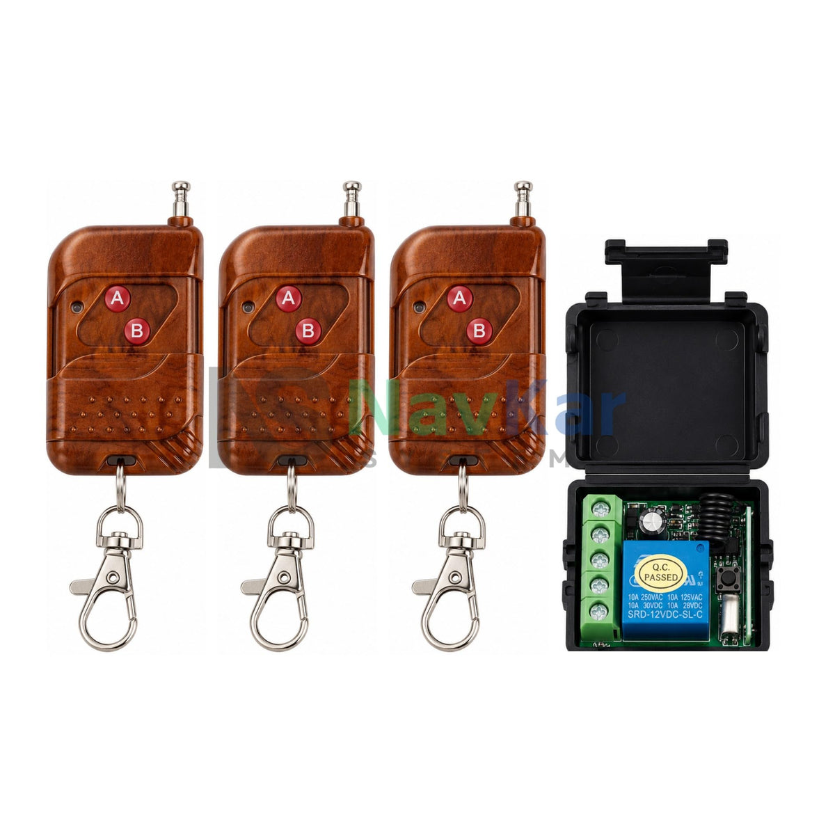 Remote Control Electronic Gate Lock with 3 Remotes