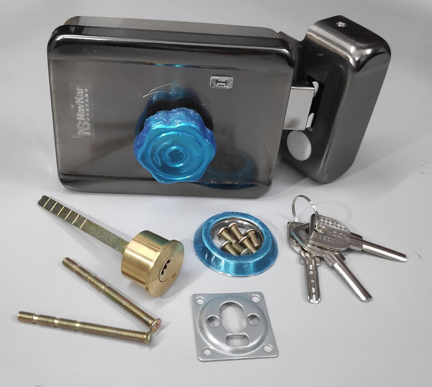 Combo-CN241 RFID Access Control with Motorized Lock and Power Supply for Wooden Door