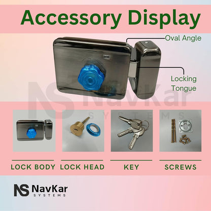 Combo-CN241 RFID Access Control with Motorized Lock and Power Supply for Wooden Door