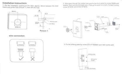 NAVKAR SYSTEMS FPCL-PN Concealed Metal Body Fingerprint Drawer Lock,Smart Biometric(20 Fingerprints stored & Each Lock Different EKey)(Can be Install in Sliding/Openable Wardrobe/Drawer/Cabinet)