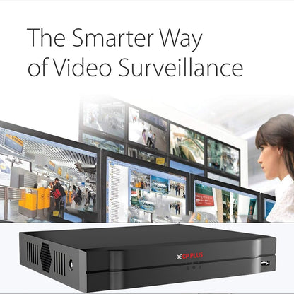 CP Plus 8Ch. Network Video Recorder, Instastream/H.265/Smart H.264+ Compression, Up to 8MP Resolution, Support 1 SATA HDDs up to 8TB Each, 2 USB Ports, Motion Detection [CP-UNR-108F1]