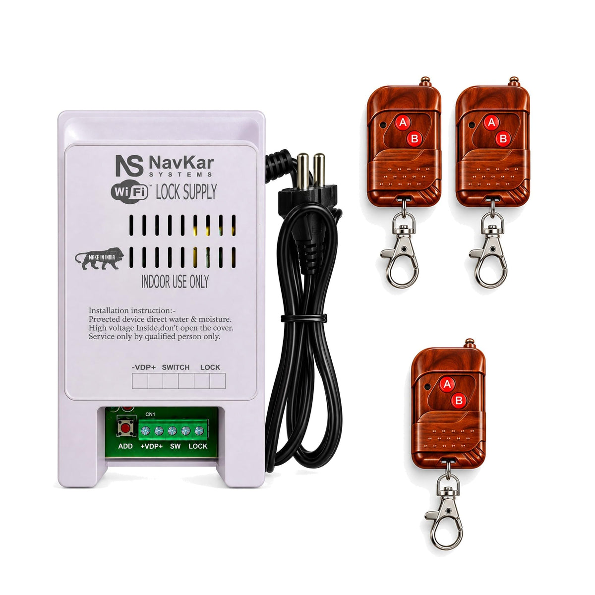 PSWF-01 Wi-Fi Lock Power Supply with 3 Remotes