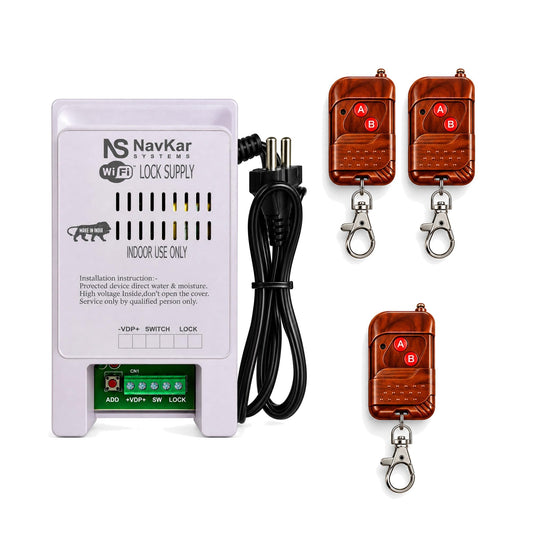PSWF-01 Wi-Fi Lock Power Supply with 3 Remotes
