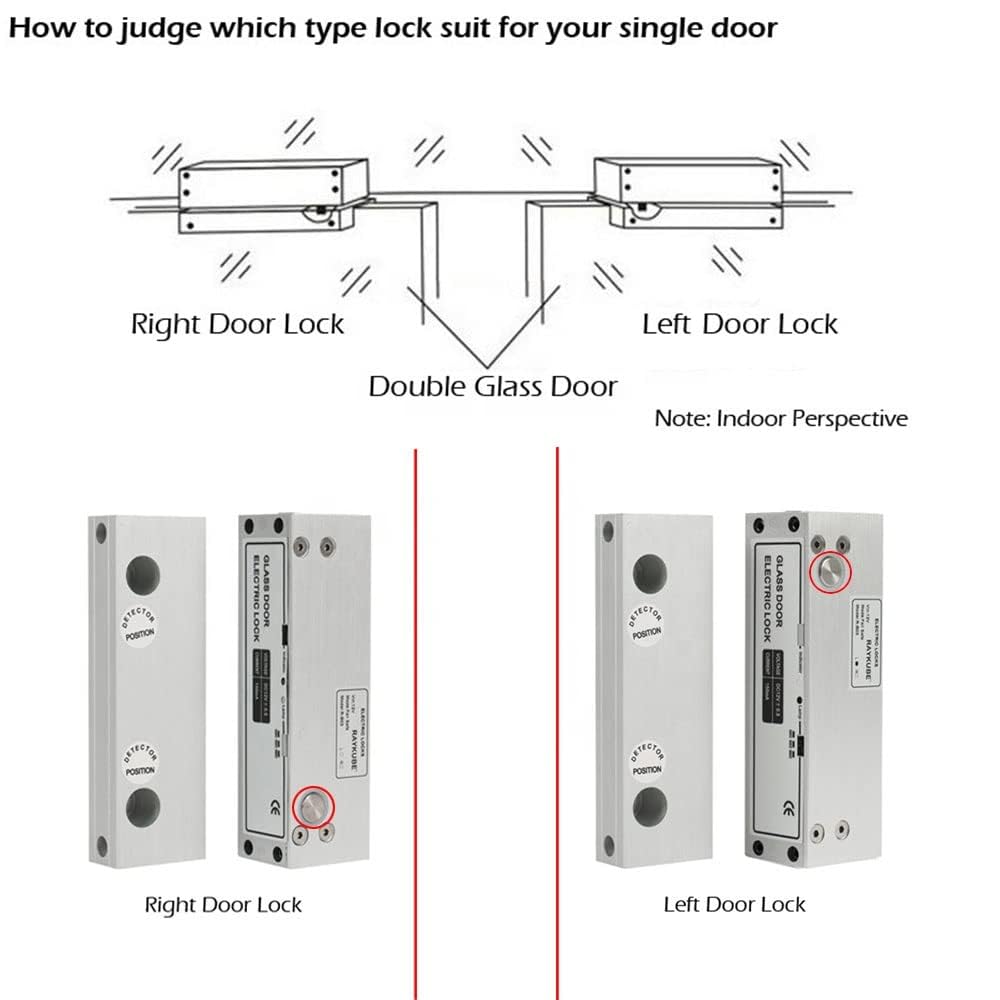 Card Access Control + Fully Frameless Glass Drop Bolt with WiFi Receiver