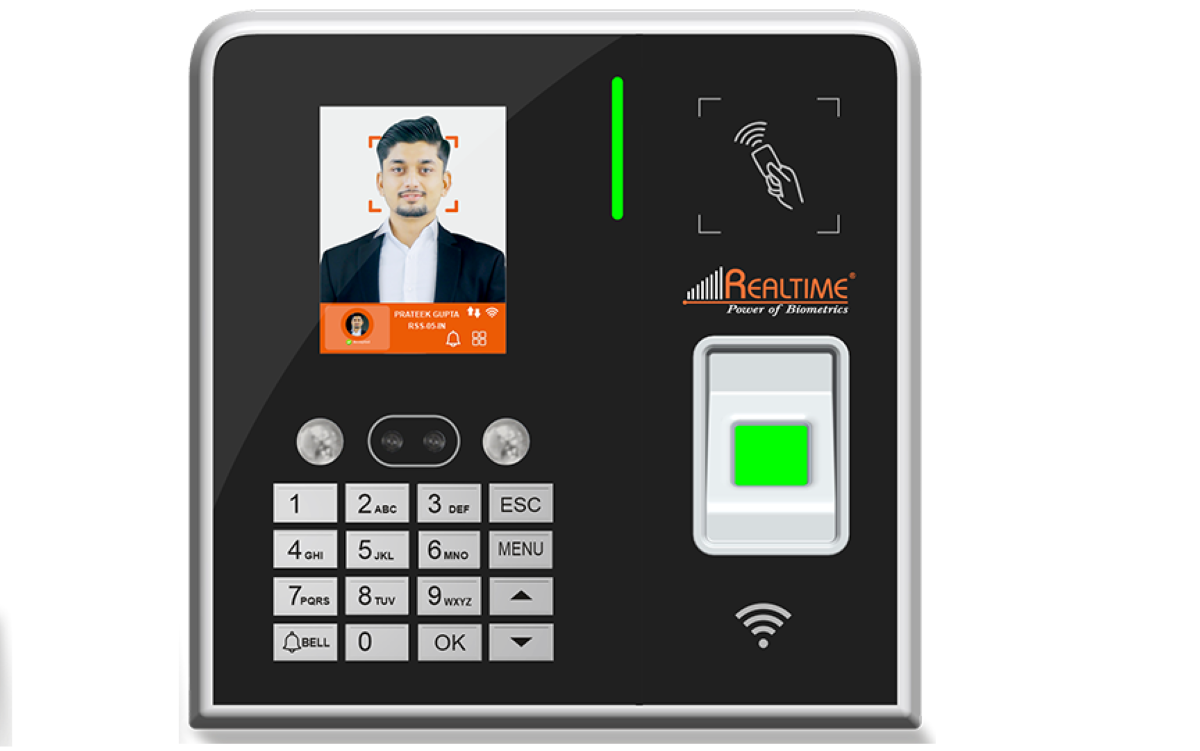 Realtime RS810 Face with Fingerprint Attendance Biometrics