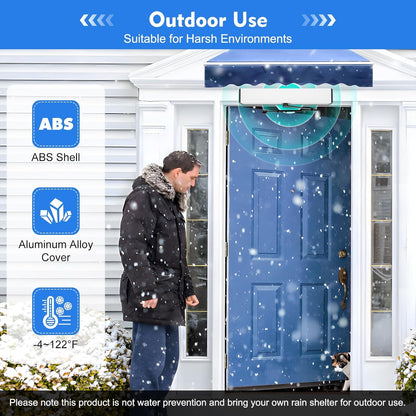 Automatic Swing Door Operator Wireless Remote Control Swing Door Opener Closerd System with Remote Control (Pull ARM)