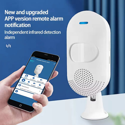 Tuya WiFi PIR Motion Sensor with Tuya WiFi Siren with 2 remotes and 12V Power Supply (Get Alarm remotely Anywhere in The World)