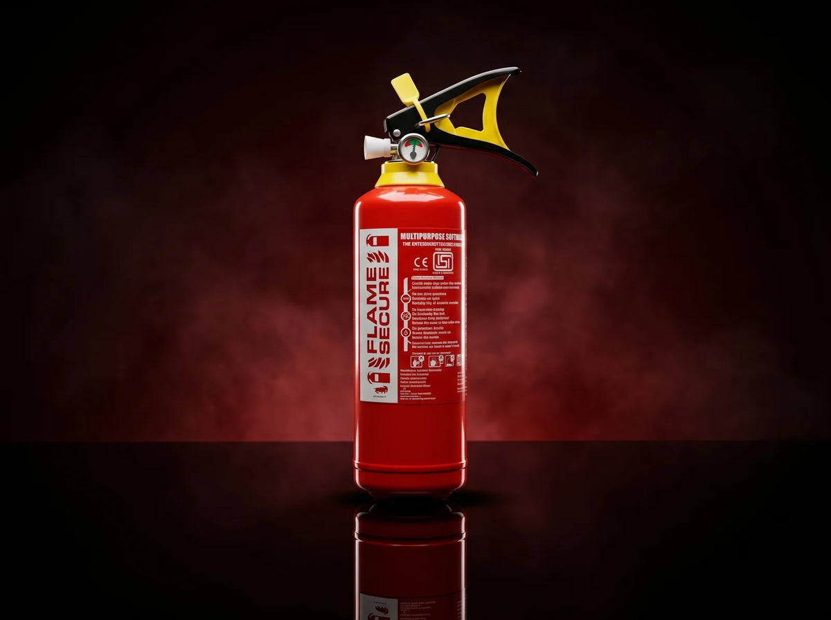 ABC TYPE FIRE EXTINGUISHER CAPACITY 2KG BRAND FLAME SECURE