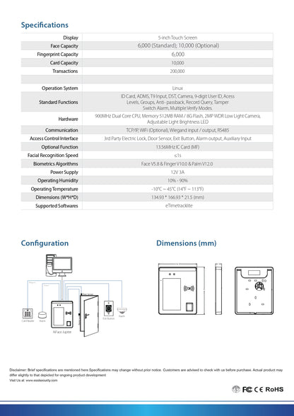 NAVKAR SYSTEMS eSSL Aiface - Jupiter Time & Attendance (Fingerprint)