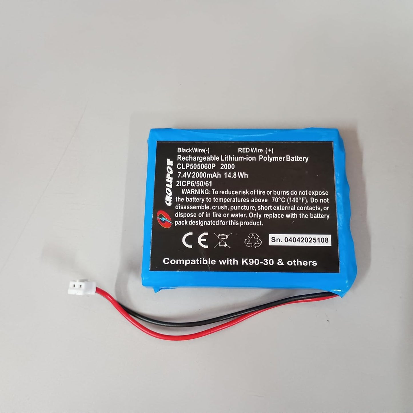 (BT-39) eSSL Battery for biometric time and attendance Machine for K30/K90