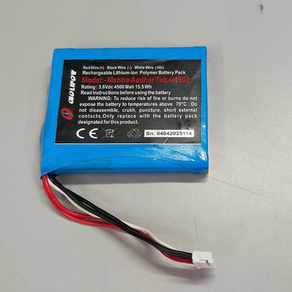 (BT-MTR) Navkar Systems Battery for Mantra Aadhar Tab