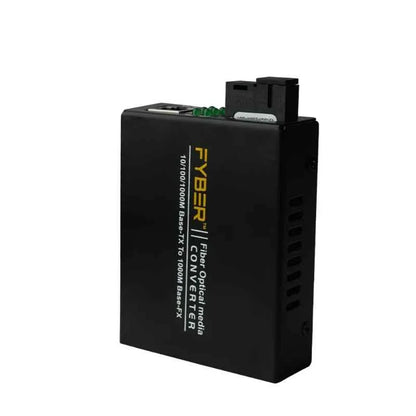 Fyber 10/100/1000Mbps Base 20km Distance Transmission Pair A & B New Tx/Rx Media Converter, FYMC-GE22