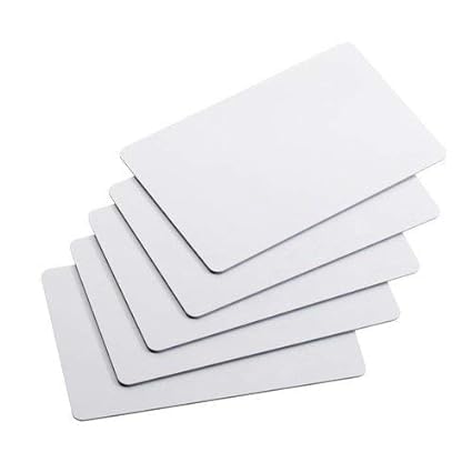 NAVKAR SYSTEMS Mifare 1K Contactless 1Kv RFID 13.56 MHz Plain White Smart Cards, Pack of 100