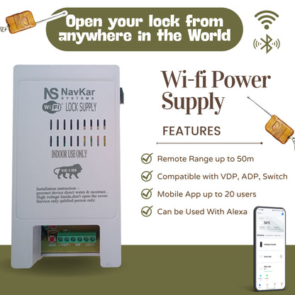 PSWF-01 WiFi Power Supply to Operate Electronic Door Lock by Mobile App from Anywhere