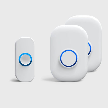 (DRB-43) Wireless doorbell, LED Flash, 32 ringtones and 4 Volume Levels, Running Within 1000 feet, Suitable for Homes, Offices, classrooms, Shops, Warehouses, etc (White)