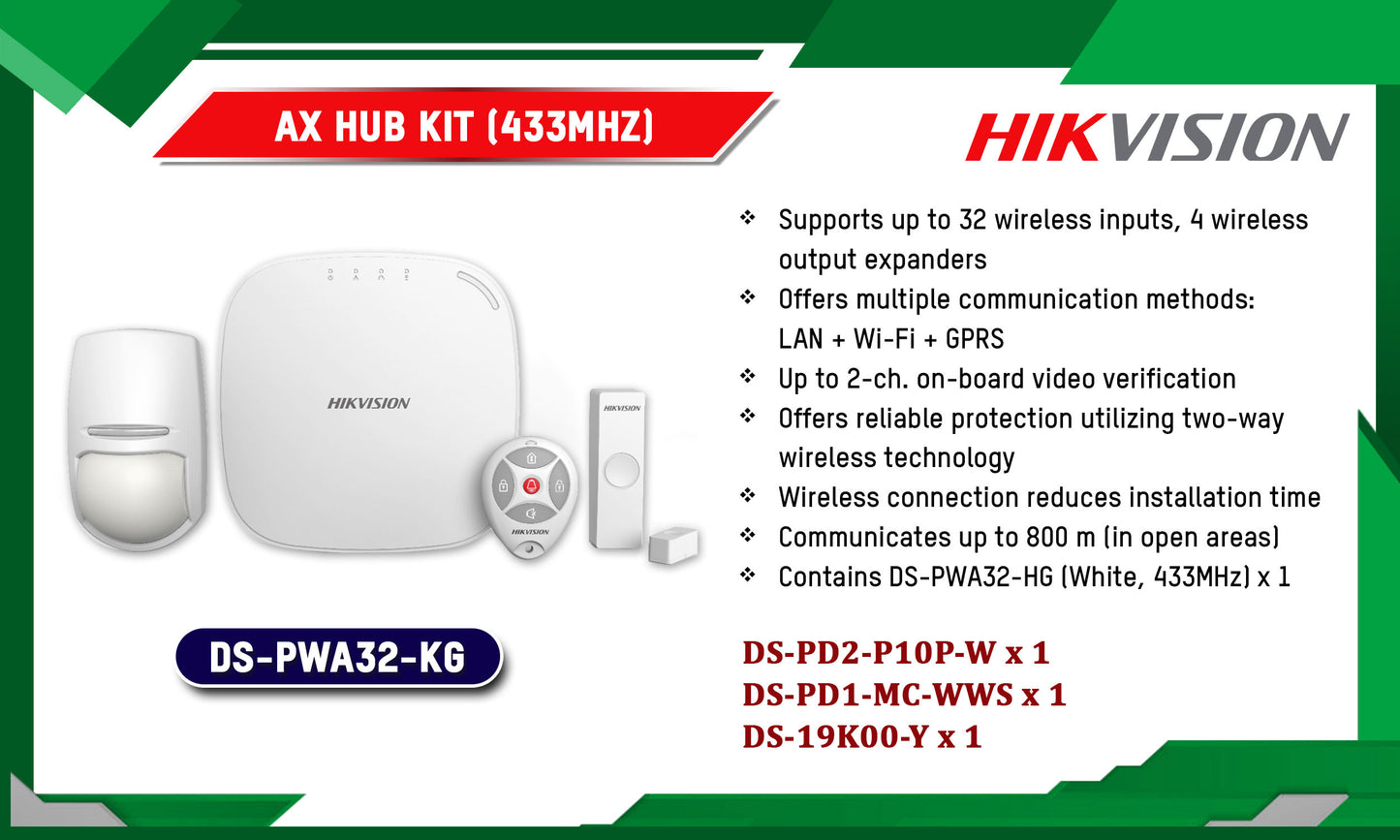 Hikvision DS-PWA32-KG Wireless Burglar Alarm Control Panel Kit