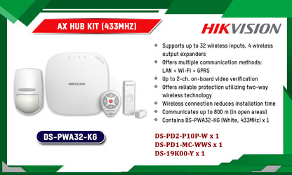 Hikvision DS-PWA32-KG Wireless Burglar Alarm Control Panel Kit